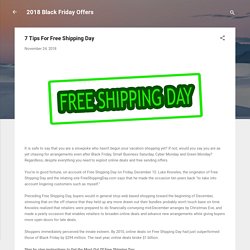 7 Tips For Free Shipping Day