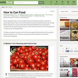 7 Ways to Can Food