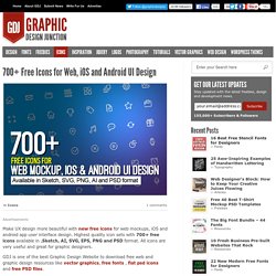 700+ Free PSD Icons for Web Mockup and App UI