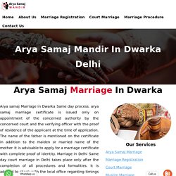 7065293001 - Arya Samaj Mandir In Dwarka