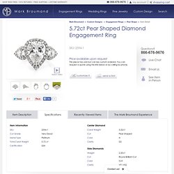 5.72ct Pear Shape Diamond Engagement Anniversary Ring