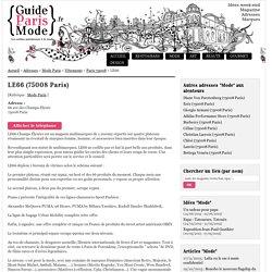LE66 (75008 Paris) - GuideParisMode