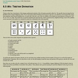 8.5 Mo: Tibetan Divination