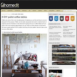 8 DIY pallet coffee tables