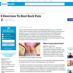 8 Exercises To Beat Back Pain