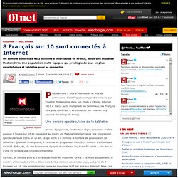 8 Français sur 10 connectés