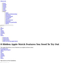 8 Hidden Apple Watch Features
