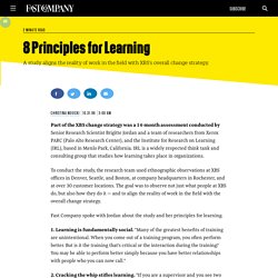 8 Principles for Learning