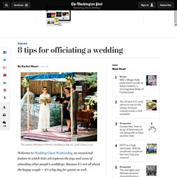 8 tips for officiating a wedding