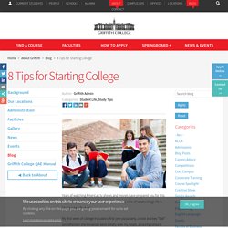 8 Tips for Starting College