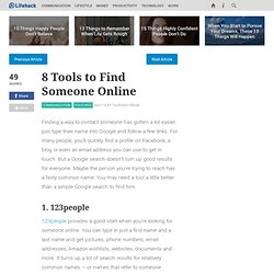 8 Tools to Find Someone Online