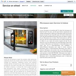 Online Microwave Repair Services In Indore