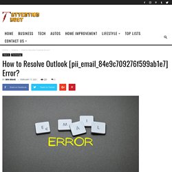 [pii_email_84e9c709276f599ab1e7] Solved Error Code?