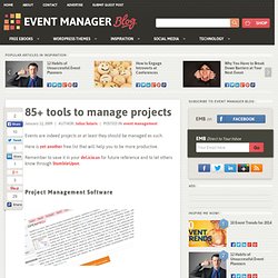 85+ tools to manage projects