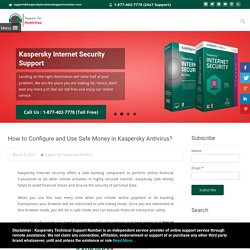 How To Use Safe Money In Kaspersky Antivirus