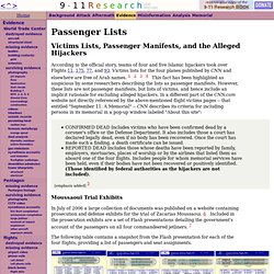 Passenger Lists - CometBird