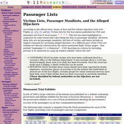 Passenger Lists