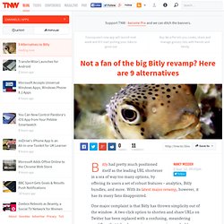 Not a fan of the big Bitly revamp? Here are 9 alternatives