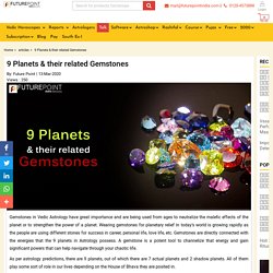 9 Planets & their related Gemstones