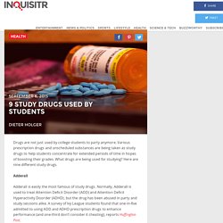 9 Study Drugs Used By Students