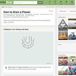 How to Draw a Flower: 18 Steps