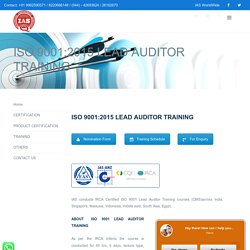 ISO 9001:2015 Lead Auditor Training