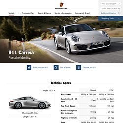 911 Carrera - All 911 Models - All Porsche Vehicles