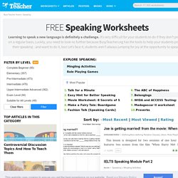 936 FREE Speaking Worksheets