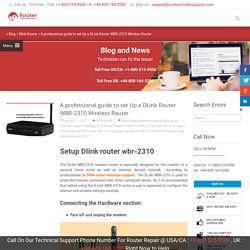 Setup dlink router wbr‐2310