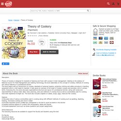 Theory of Cookery Book