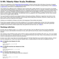 S-99: Ninety-Nine Scala Problems