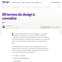 99 termes de design à connaître