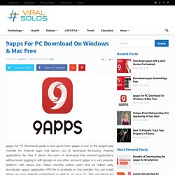 9apps For PC Download On Windows & Mac Free