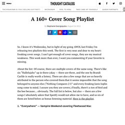 A 160+ Cover Song Playlist