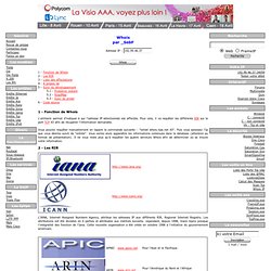 A qui appartient cette IP ?