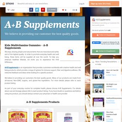 A+B Supplements - Buy Multivitamin Gummies for Kids