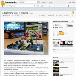 A beginner's guide to Arduino
