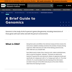 A Brief Guide to Genomics