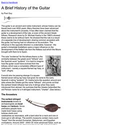 A Brief History of the Guitar