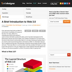 A Brief Introduction to Web 3.0