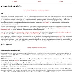 A close look at ALSA