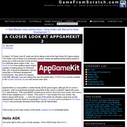 A Closer Look At AppGameKit 2