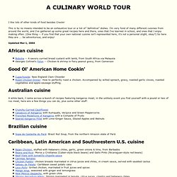 A Culinary World Tour
