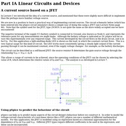 A current source based on a JFET