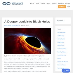A Deeper Look into Black Holes