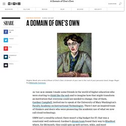 A Domain of One’s Own