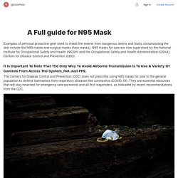 A Full guide for N95 Mask