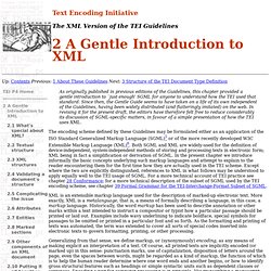 A Gentle Introduction to XML