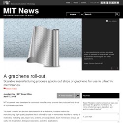 A graphene roll-out