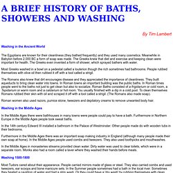 A History of Baths and Showers